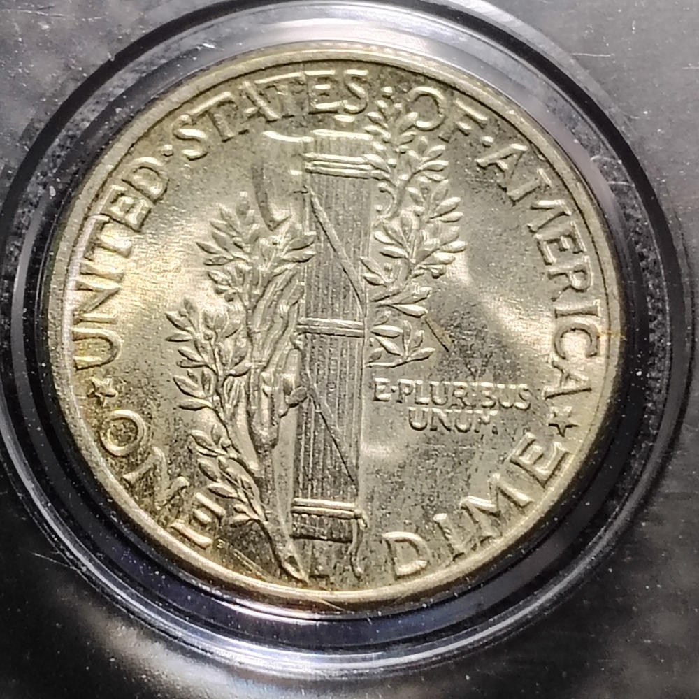 1944 Mercury Dime FULL BANDS